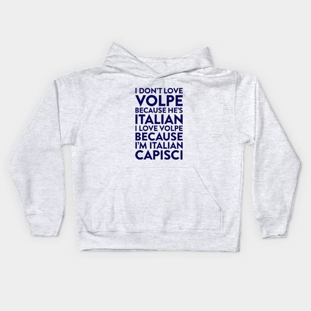 I Love Anthony Volpe Kids Hoodie by JP